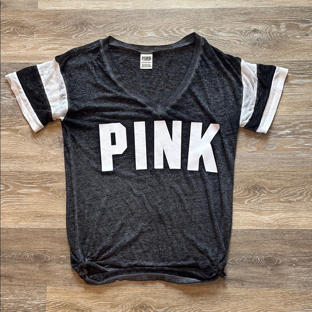 Victoria's Secret PINK Black and White T-Shirt